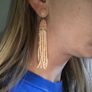 Peach Colored Dangly Earrings